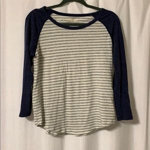 Marine Layer - 3/4 sleeve stripped baseball tee